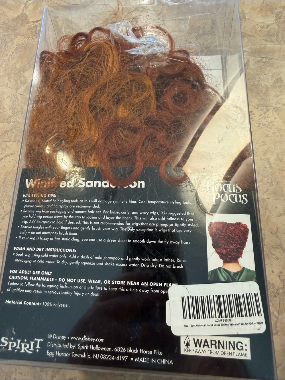 Hocus Pocus Wig Winnie Sanderson. Halloween - Picture 2 of 2